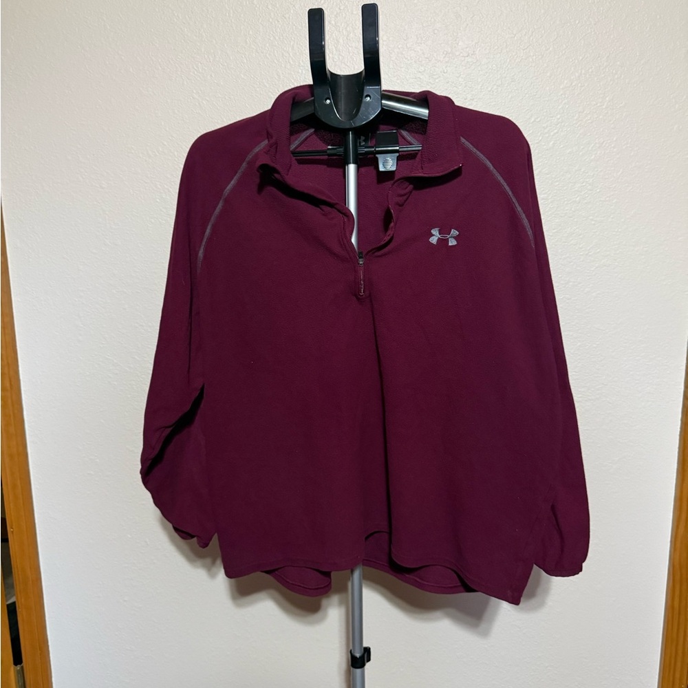 Under Armour Burgundy‎ Quarter-Zip Top